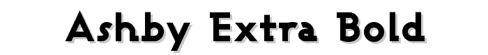 Ashby Extra Bold font